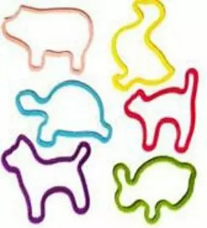Shaped Rubber Bands (Animals) - Discount Magic