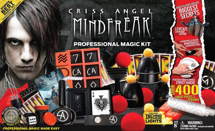 Professional Magic Kit Criss Angel MINDFREAK Set Kids Coin Tricks Fun Learn  ... 