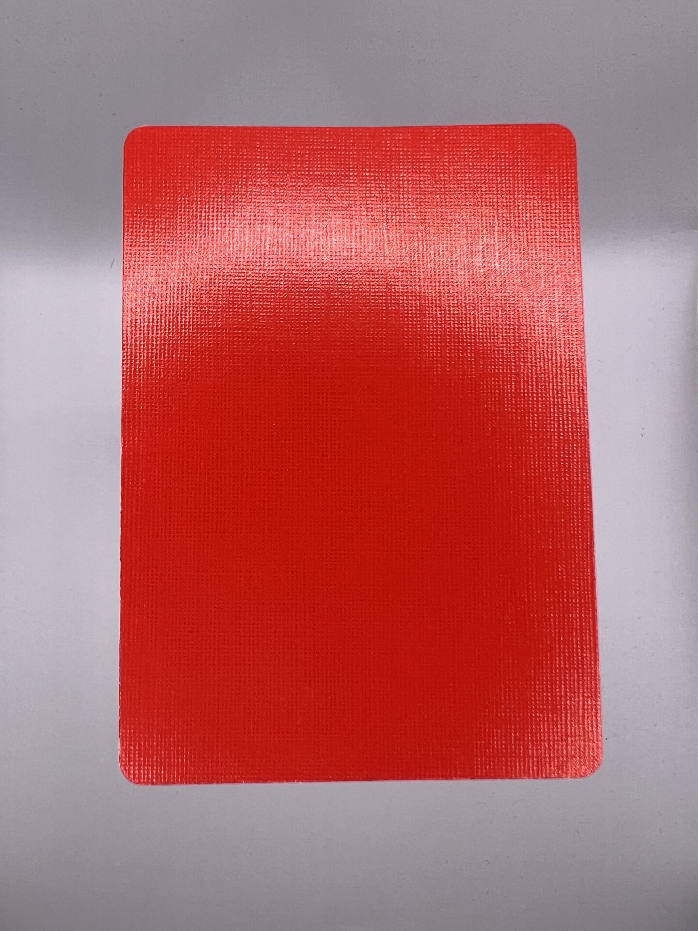 Solid Red gaff card printed on Bicycle stock (Face card on front ...