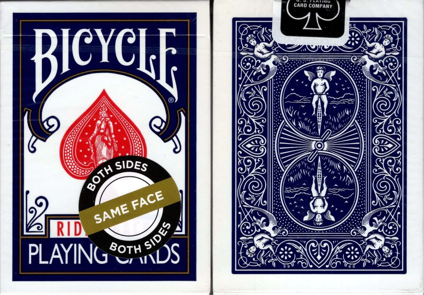 Bicycle Double Face Blue (Mirror Deck Same Both Sides) - Discount